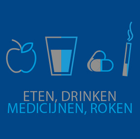 Folder Mondmedicentrum Eten, Drinken, Medicijnen, Roken