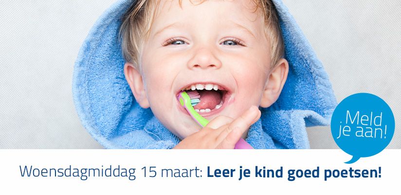 Gratis workshop 'Leer je kind goed poetsen'